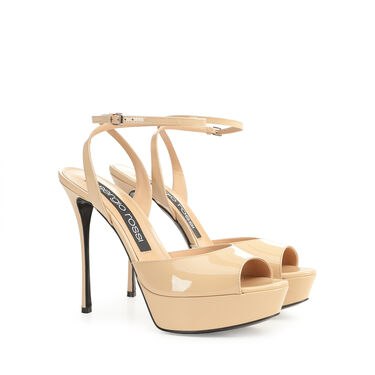 Sandales beige Talon haut: 90mm, sr Godiva Platform - Sandals Soft Skin 2