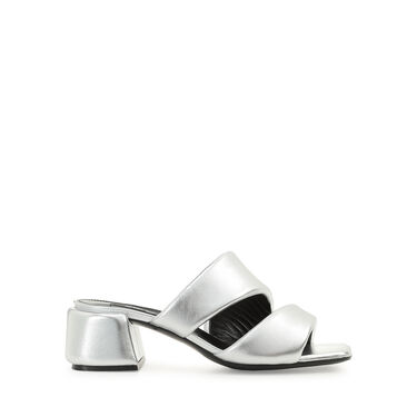 Sandals Grey Low heel: 45mm, sr Spongy - Sandals Argento 1