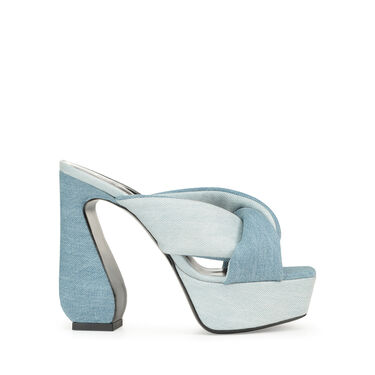 Sandals Blue High heel: 90mm, SI ROSSI - Sandals Blue 2