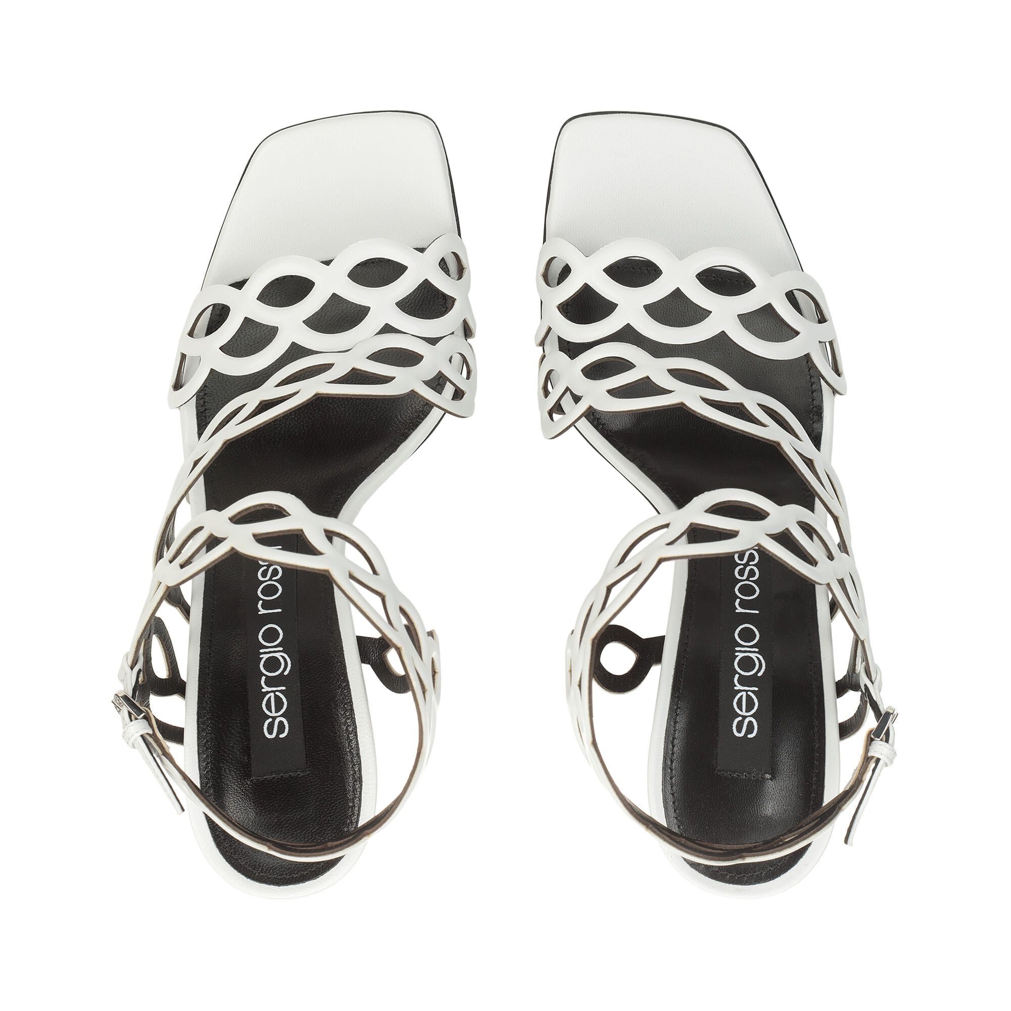 サンダル・ミュール Sergio Rossi Sr mermaid nappa Bianco 100mm サンダル ホワイト ハイヒール: 100mm, sr Mermaid - Sandals
