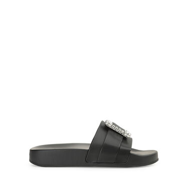 Sandals Black Flat: 10mm, sr Jelly - Sandals Black 1