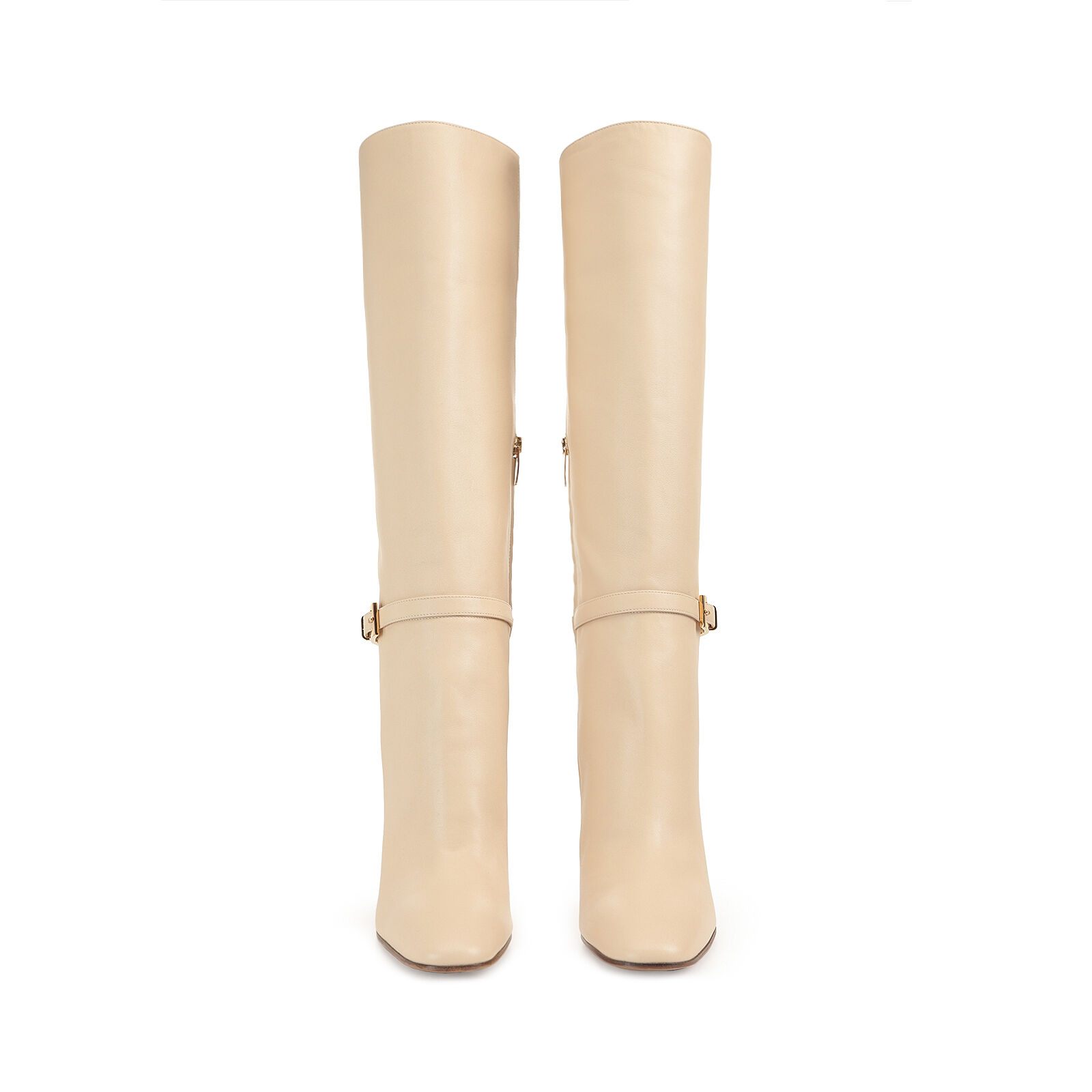 Boots Beige High heel 100mm sr Nora Boots Chalk Sergio Rossi
