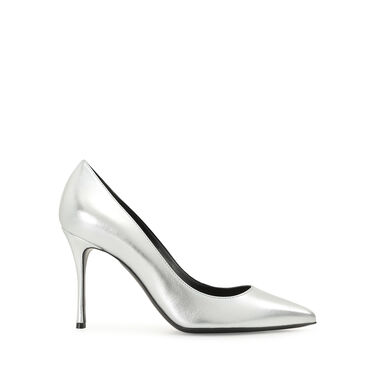 Escarpins Gris Talon haut: 90mm, Godiva - Pumps Argento 2