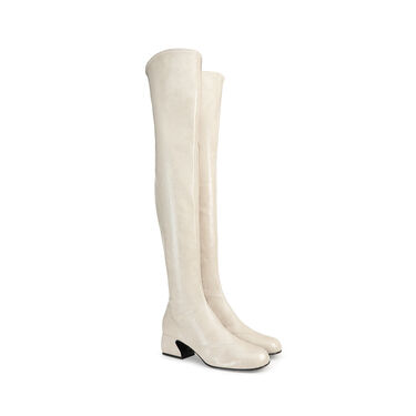 Boots White Low heel: 45mm, SI ROSSI - Boots Avorio 2