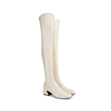 Bottes Blanc Petit talon: 45mm, SI ROSSI - Boots Avorio 2