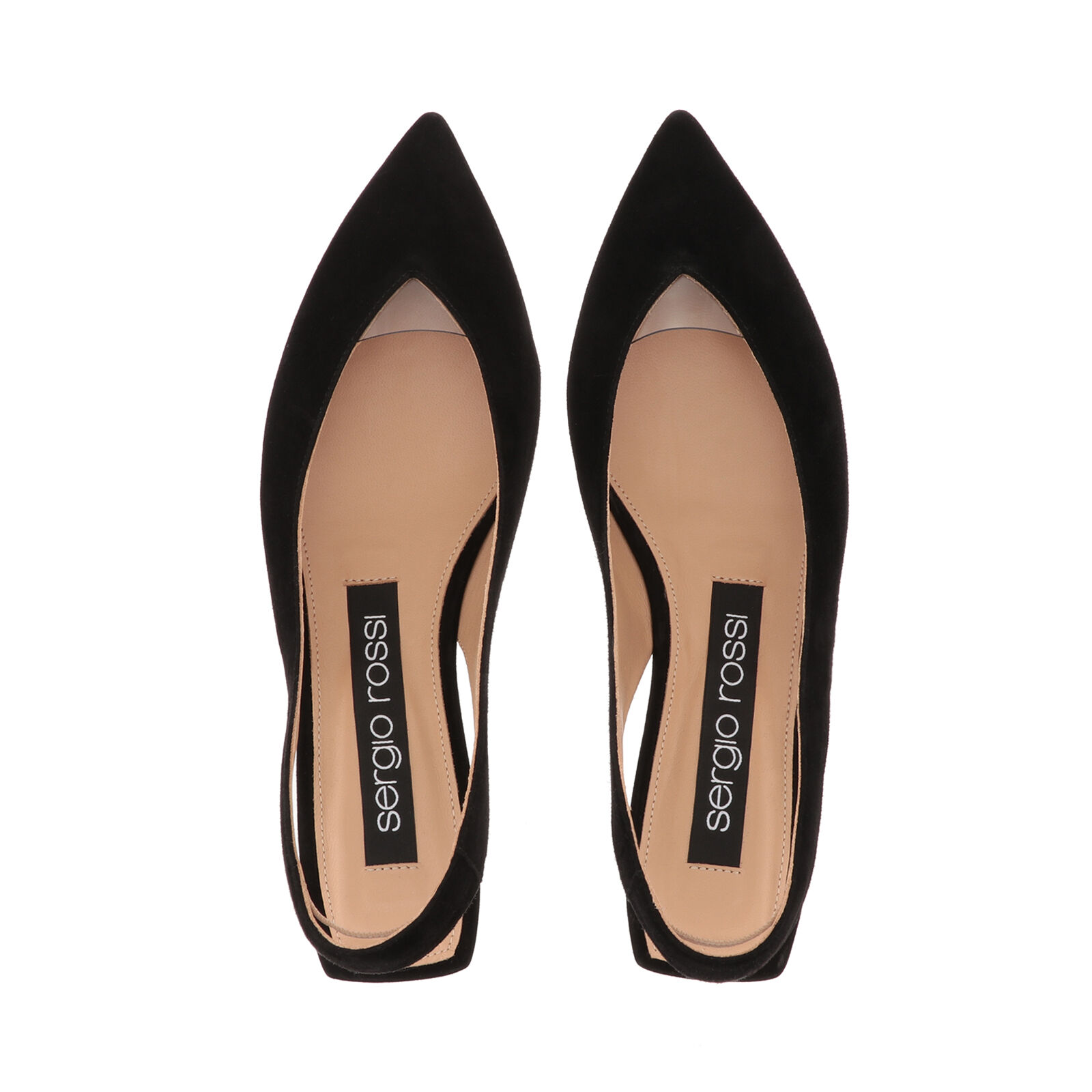 Slingbacks Black Heel height: 10mm, sr Milano - Slingbacks Black 