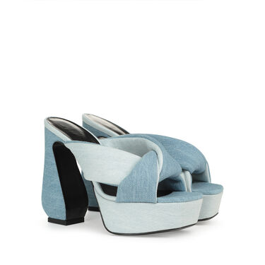 Sandals Blue High heel: 90mm, SI ROSSI - Sandals Blue 2