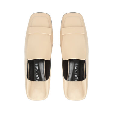 Mocassins Blanc Talon plat: 5mm, sr1 - Slippers Chalk 2