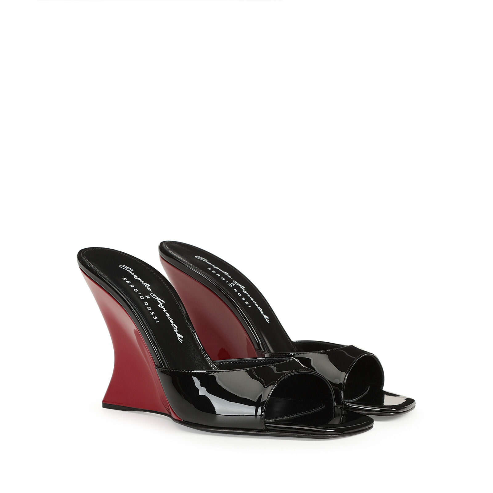 Sergio rossi black top sandals
