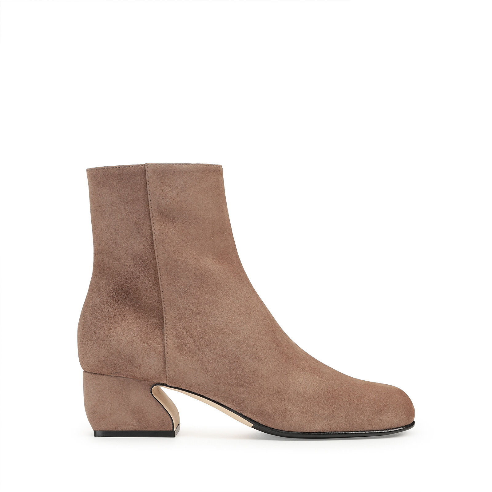 ブーティ beige ローヒール: 45mm, SI ROSSI - Booties Noisette