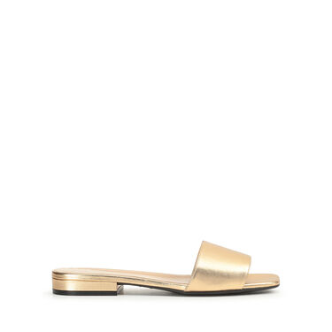 Sandals Yellow Low heel: 15mm, New Secret  - Sandals Gold 2