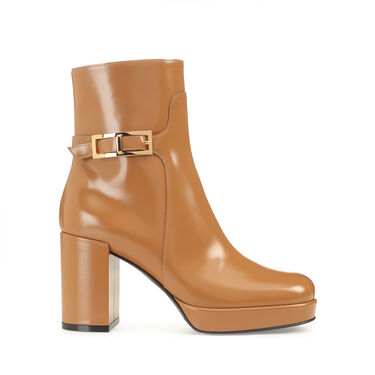 Booties Brown Mid heel: 75mm, sr Nora - Booties Tabacco 2