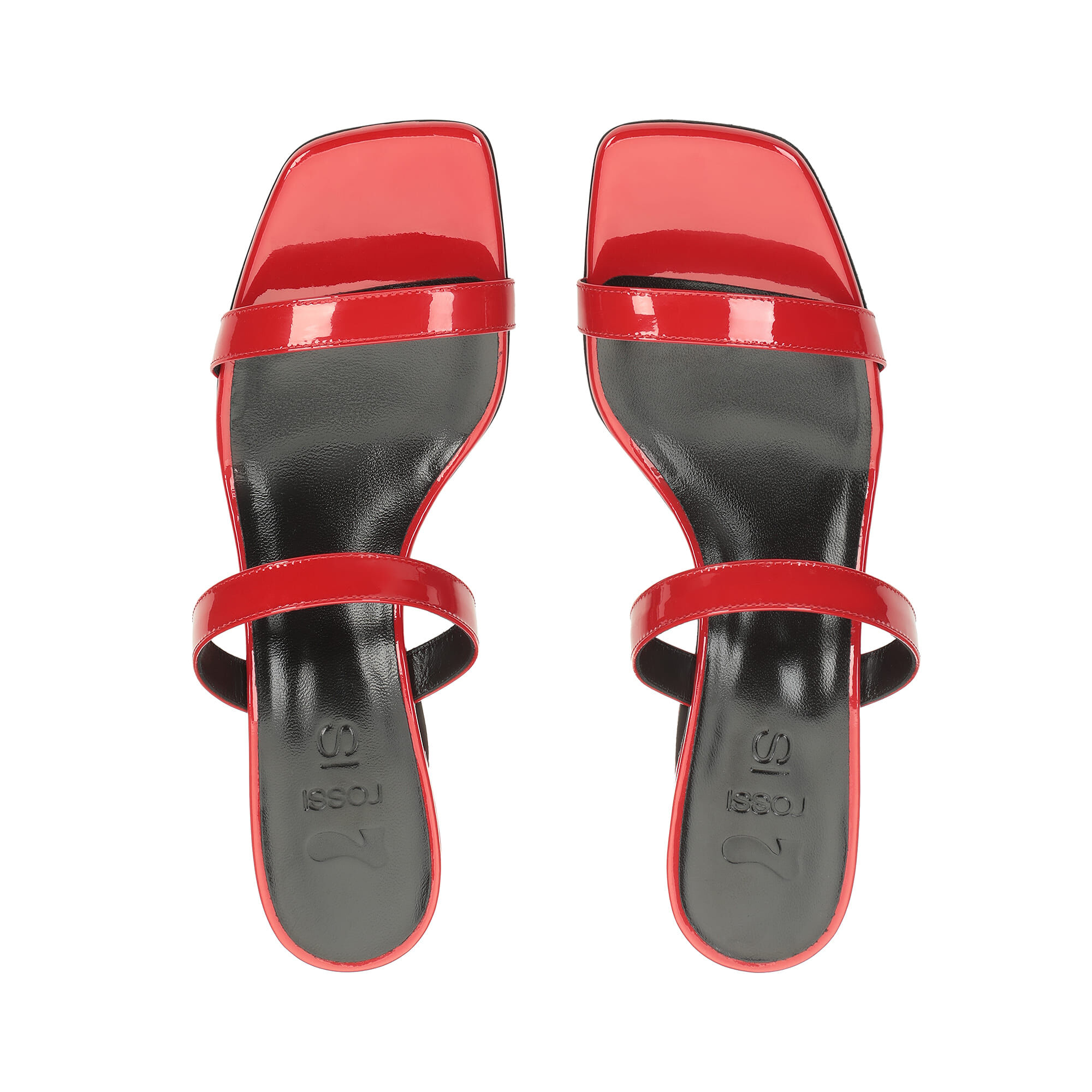 Red low sandals sale