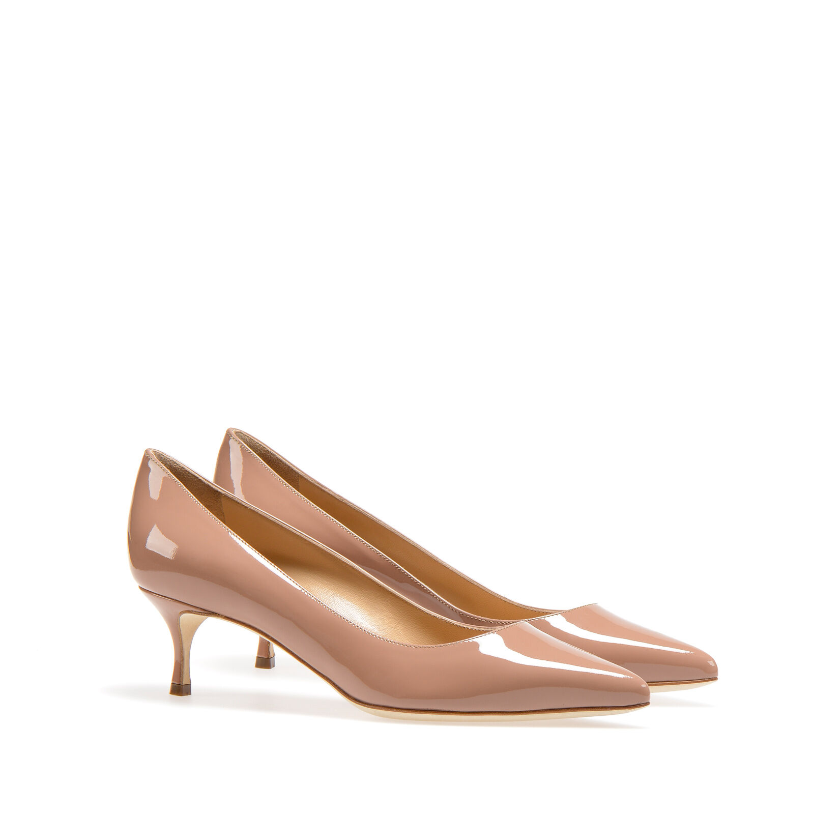 Nude low hot sale heel pumps