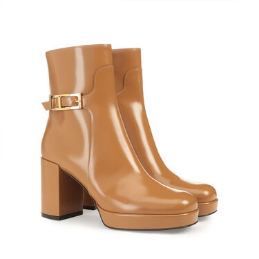 Booties Brown Mid heel: 75mm, sr Nora - Booties Tabacco 2