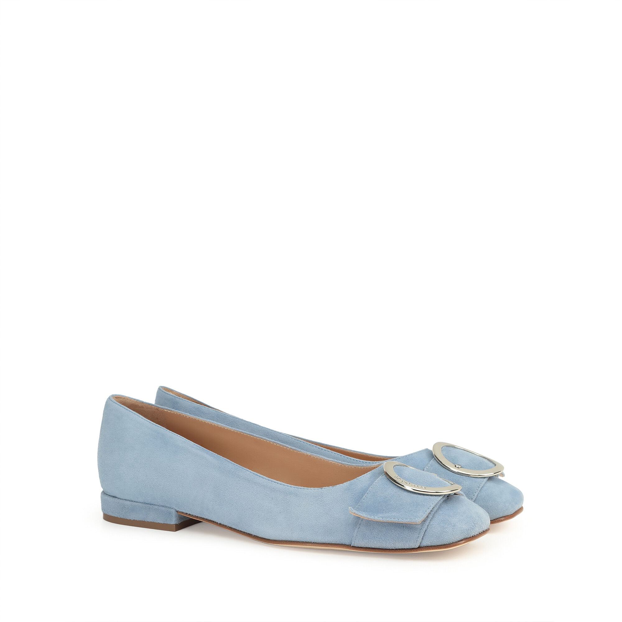 Light blue ballet flats discount