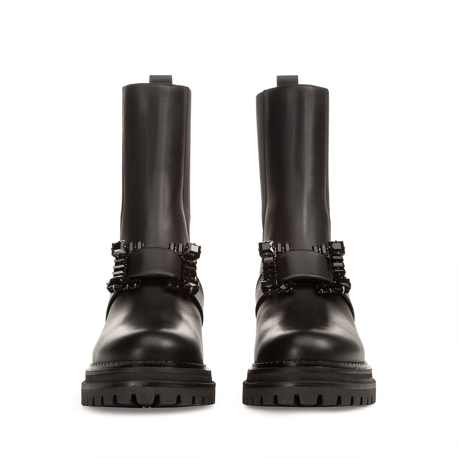 Booties Black Low heel: 15mm, Biker Prince - Black | Sergio Rossi