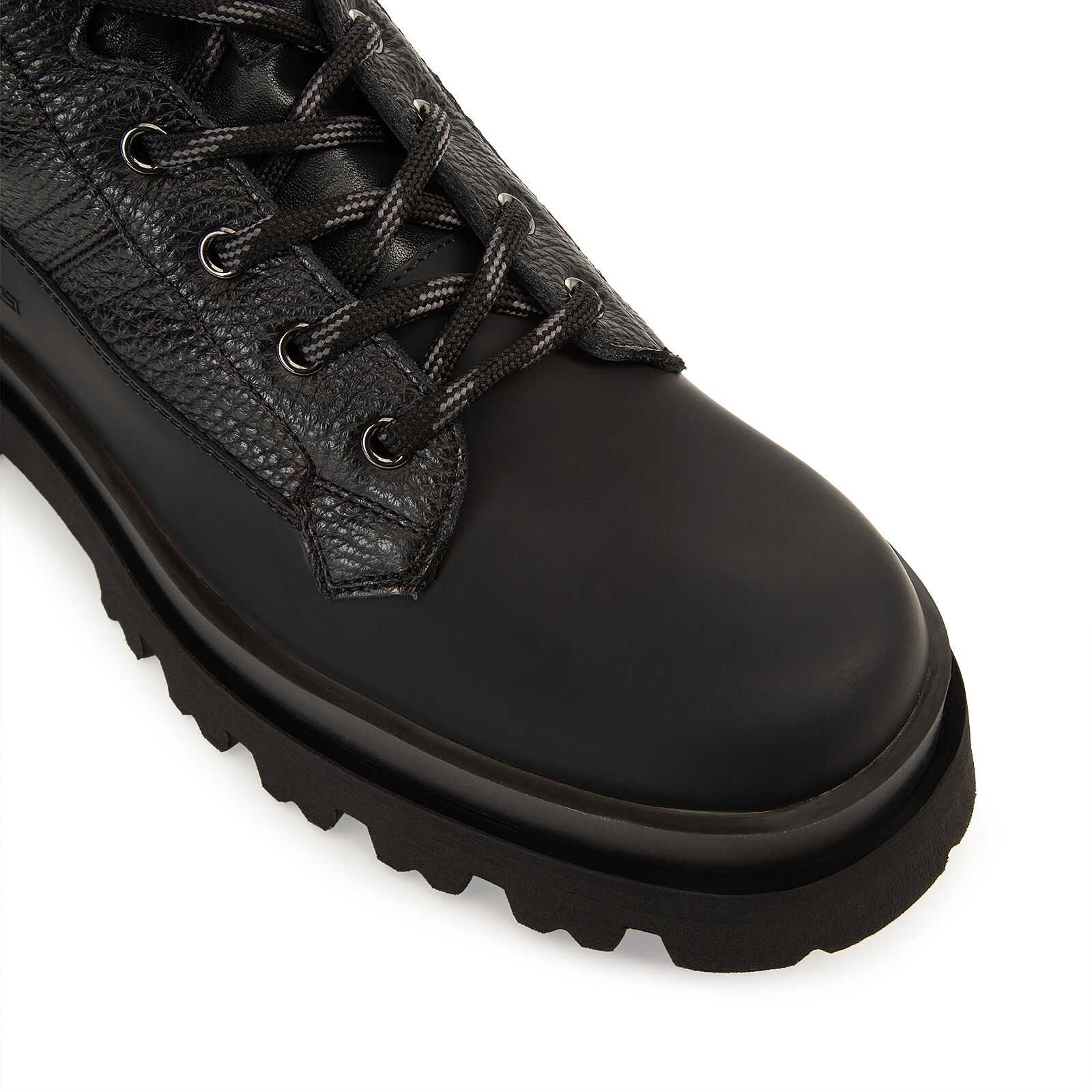 【Sergio Rossi】Urban ミドル丈 ナッパレザー ブラック 15mm Booties Black Low heel: 15mm, Sergio Urban | Sergio Rossi