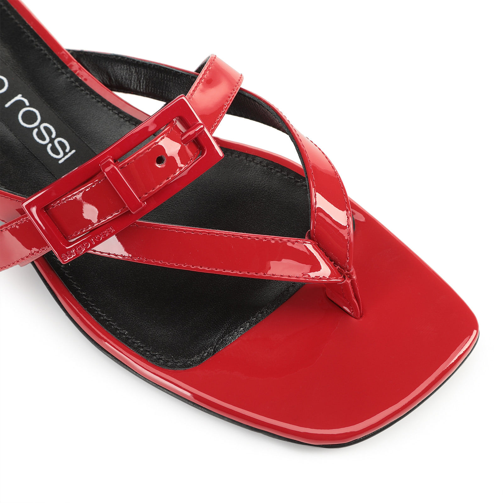 Sandals Black Heel height: 15mm, sr Prince | Sergio Rossi