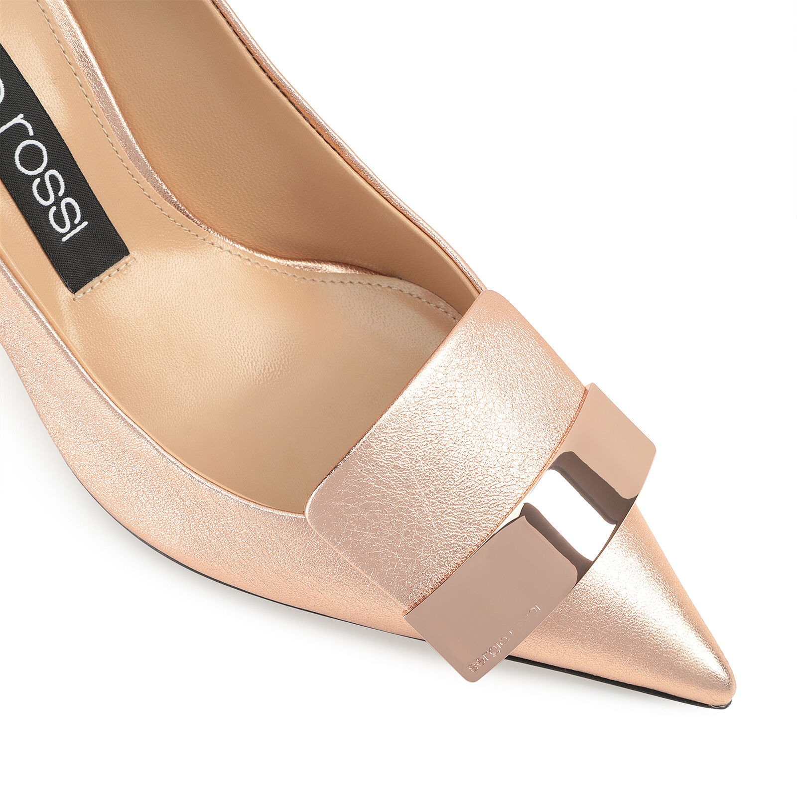 Decollete Rosa Tacco medio 75mm sr1 Decollete Oro Rosa Sergio Rossi