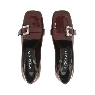 sr Twenty Buckle - Pumps Wine, 3