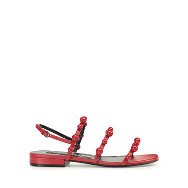 Sandals Red Low heel: 15mm, sr Chupetas - Sandals Carminio 2