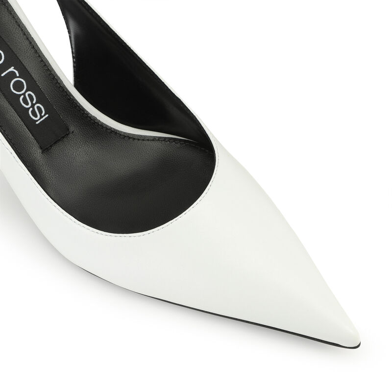 sr Nora - Slingbacks Bianco