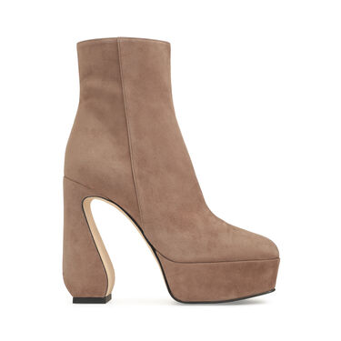 Booties beige High heel: 85mm, SI ROSSI - Booties Noisette 2