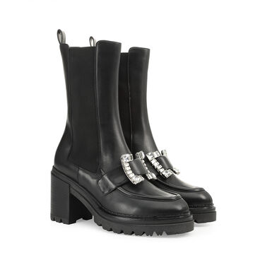 Booties Black Mid heel: 55mm, sr Prince - Booties Black 2