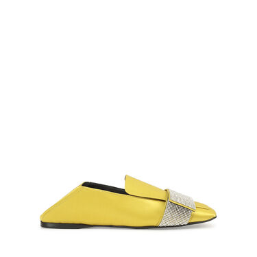 Mocassins Jaune Talon plat: 5mm, sr1 Paris - Slippers Chartreuse 2