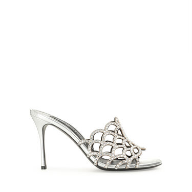 Sandals Grey High heel: 90mm, sr Mermaid - Sandals Argento 2