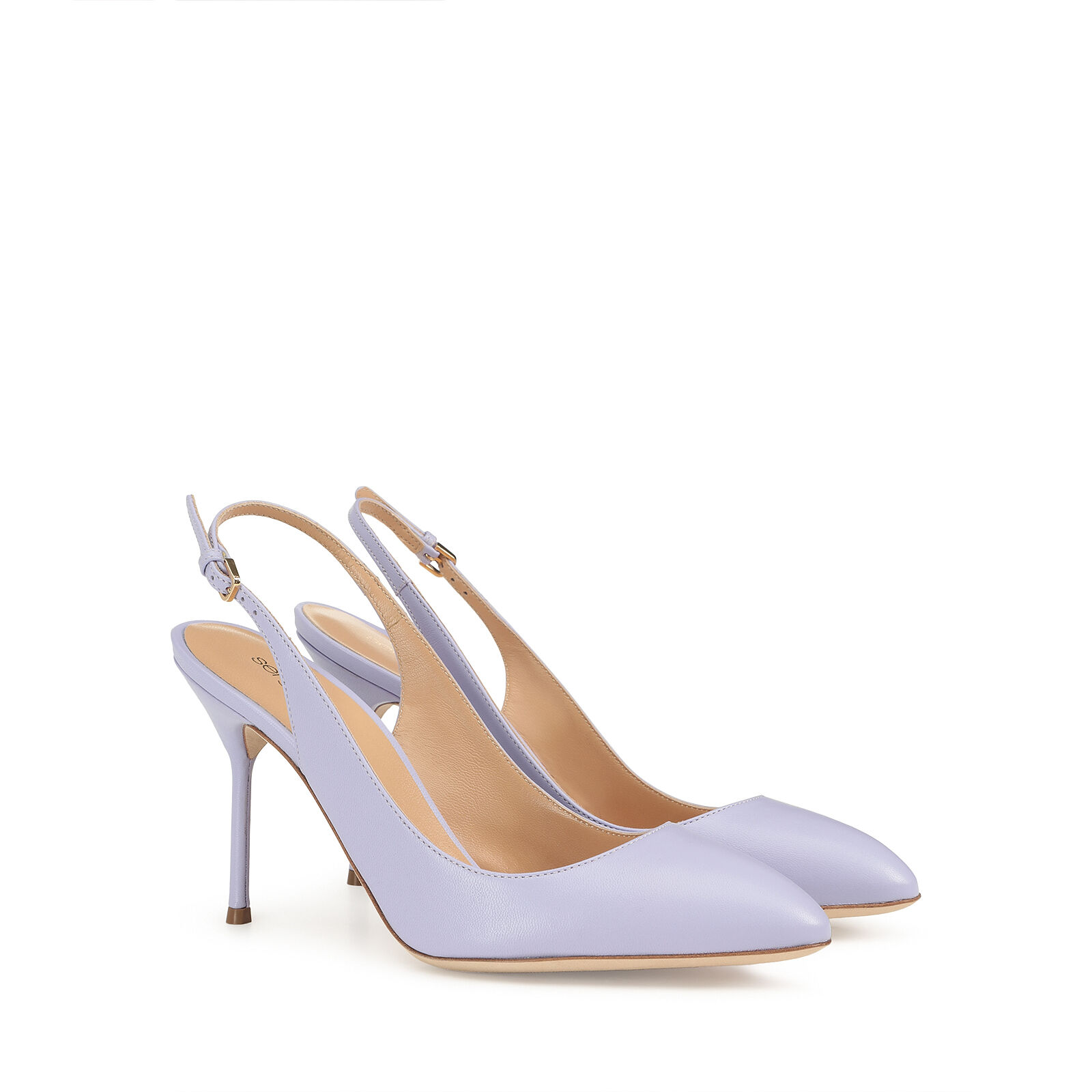 Lilac slingback heels deals
