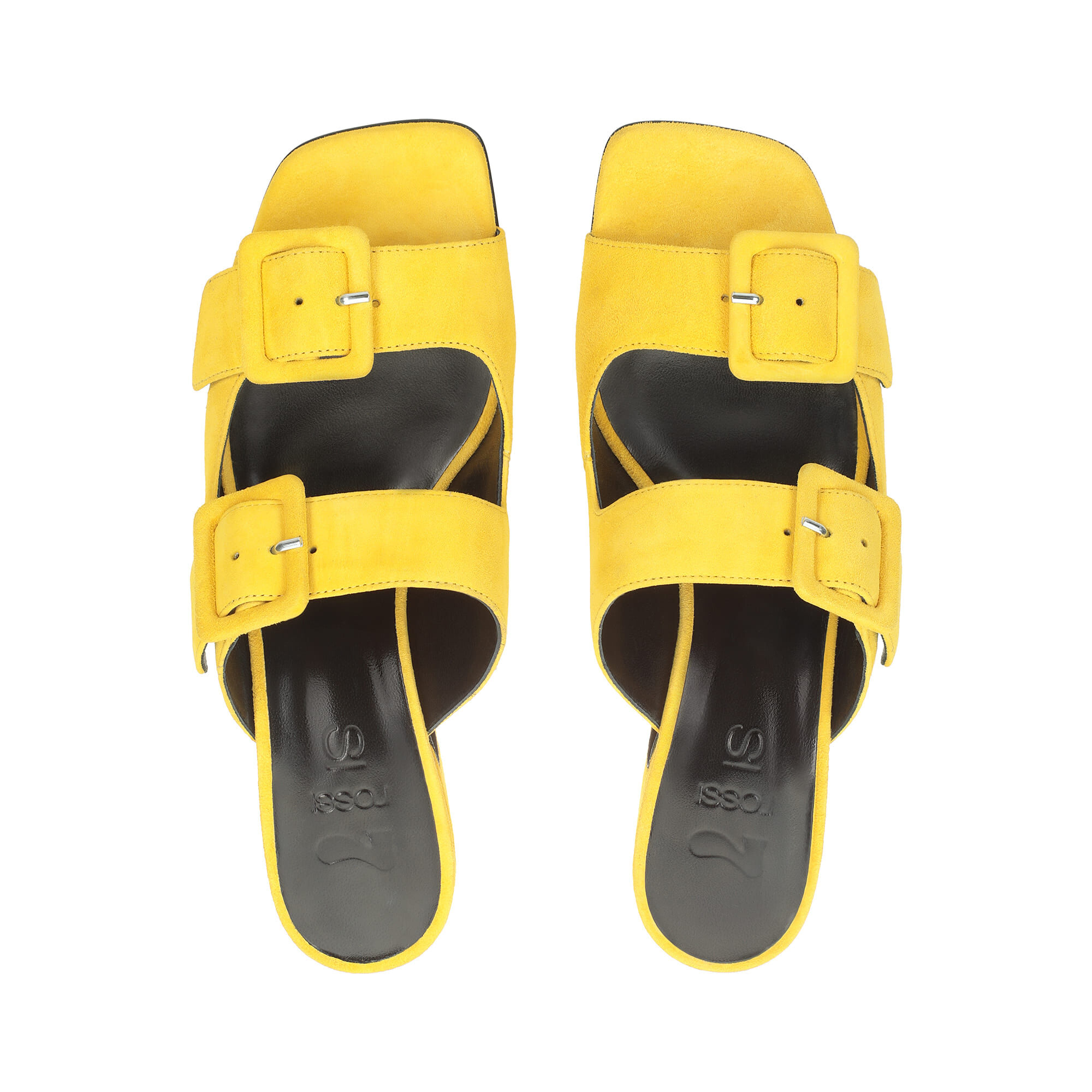 Sandals Yellow Low heel: 45mm, SI ROSSI - Sandals Mimosa | Sergio Rossi