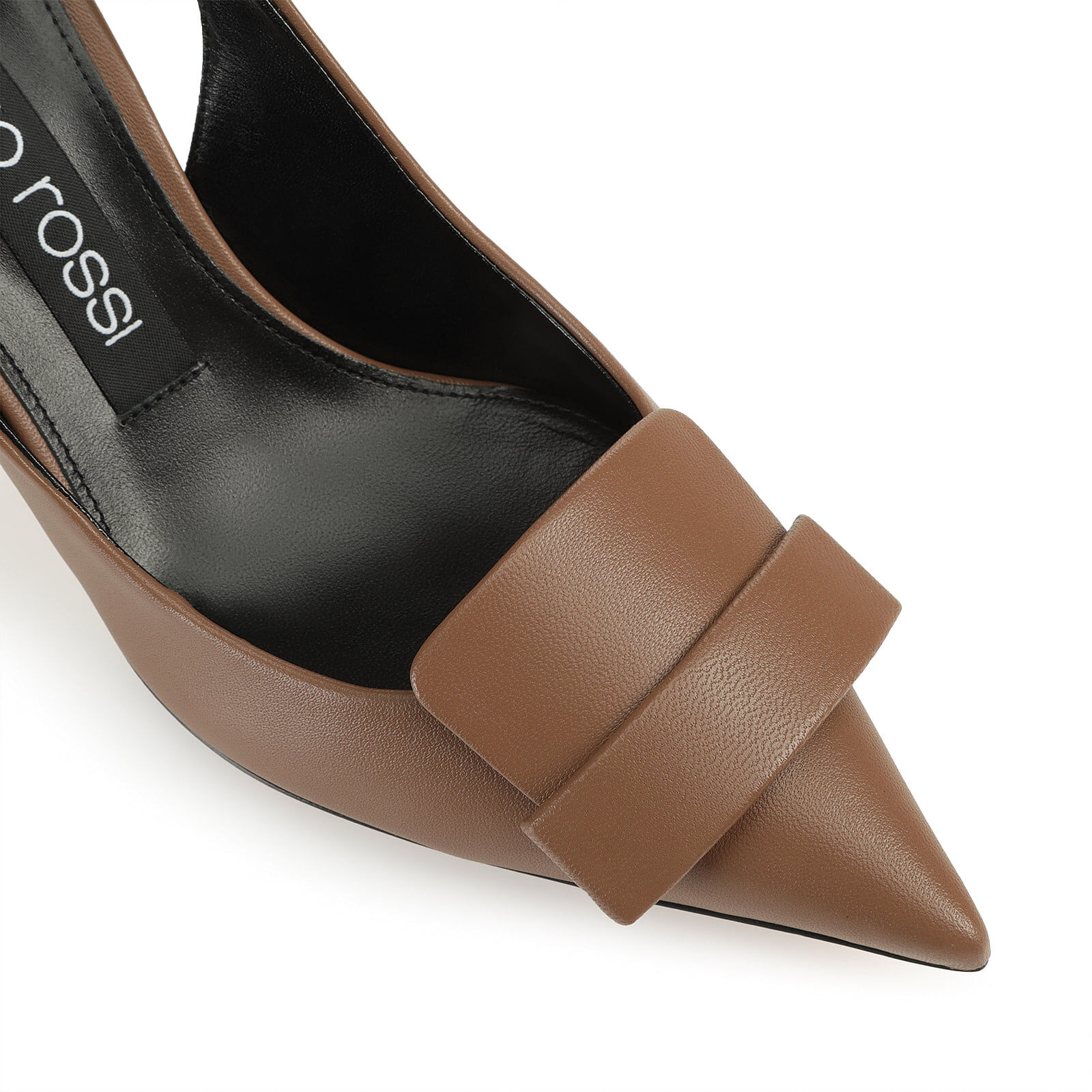 スリングバック ブラウン ミッドヒール: 75mm, sr1 - Slingbacks