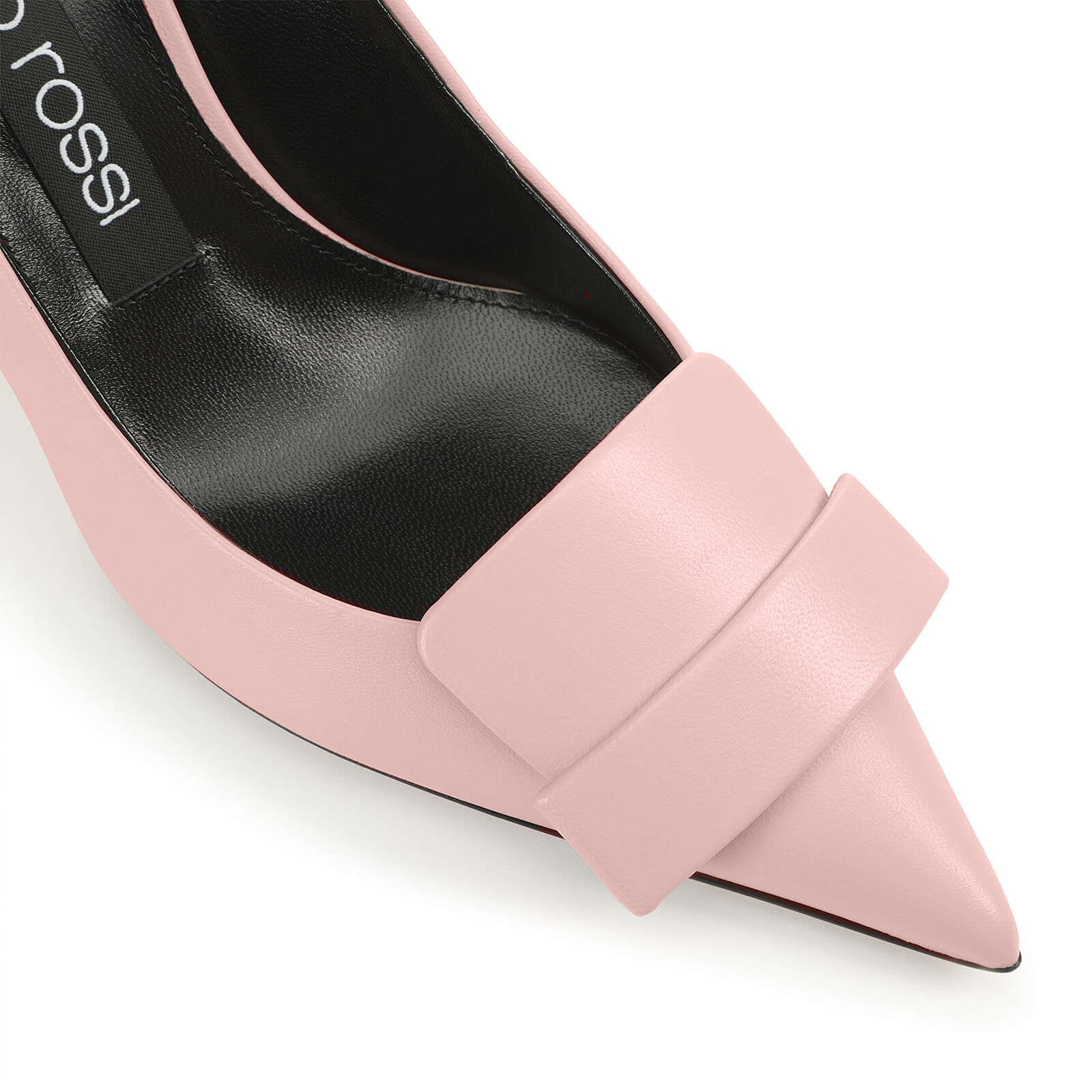 パール付き Ballet Pink パテントレザー・ポインテッドトゥ