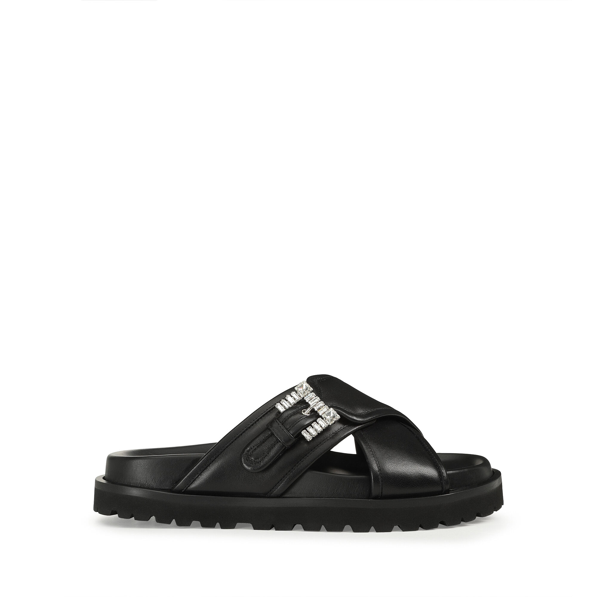 Flat sandals Black Flat sr Twenty Buckle Flat sandals Black Sergio Rossi
