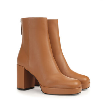 Booties Brown Mid heel: 75mm, sr Fuego - Booties Tabacco 2