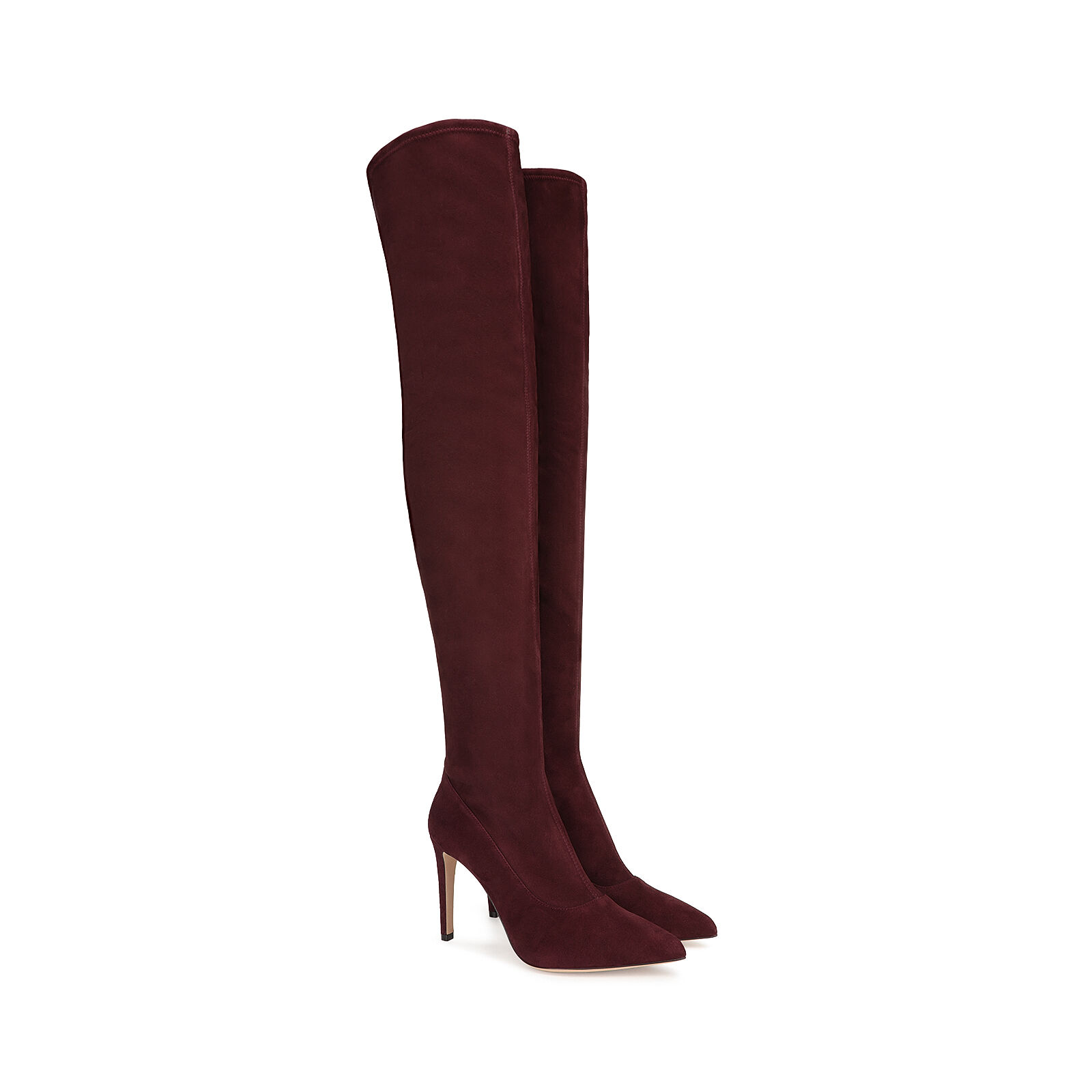 直営店☆SergioRossi☆ Matrix ストレッチ ニーハイブーツ/ 90mm Boots Red High heel: 90mm, Matrix Stretch | Sergio Rossi