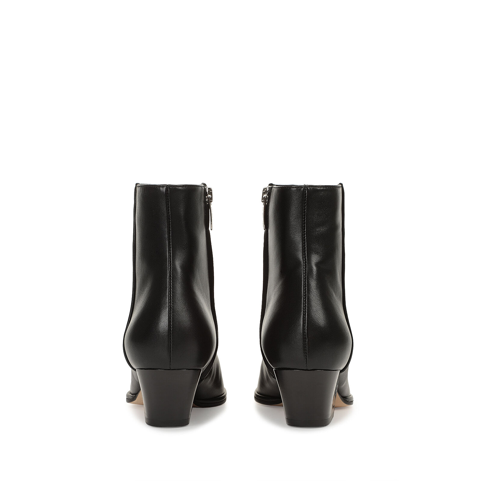 Stivaletti Nero Tacco basso 45mm Carla Booties Black Stivaletti Nero Sergio Rossi