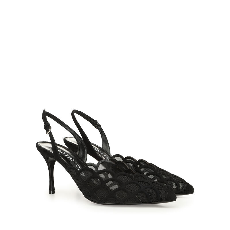sr Mermaid - Slingbacks Black