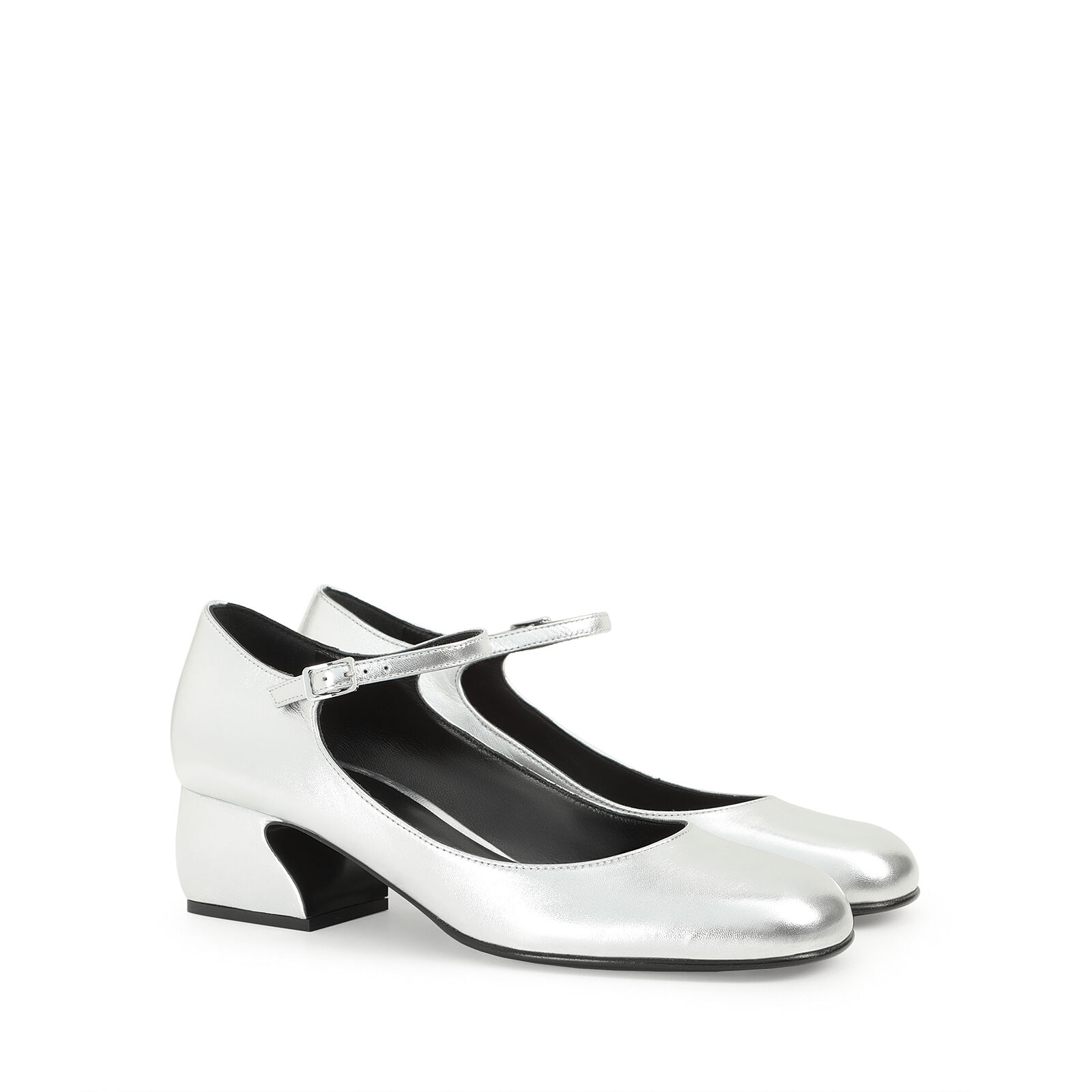 Pumps Grey Low heel 45mm SI ROSSI Pumps Argento Sergio Rossi