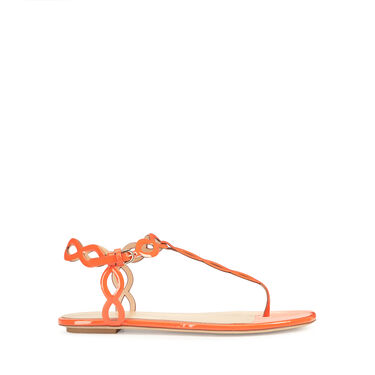Sandals orange Low heel: 10mm, Mermaid  - Sandals Mandarine 2