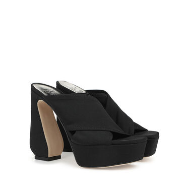 Sandals Black High heel: 90mm, SI ROSSI  - Sandals Black 2