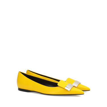 Ballerines Jaune Talon plat: 10mm, sr1 - Ballerinas Mimosa 2