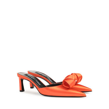 Sandals Red Mid heel: 60mm, sr Bigoudi  - Mules Mandarine 2