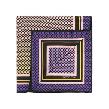 Foulard violet Dimensioni: 90x90 cm, Mermaid Foulard -  Iris 2