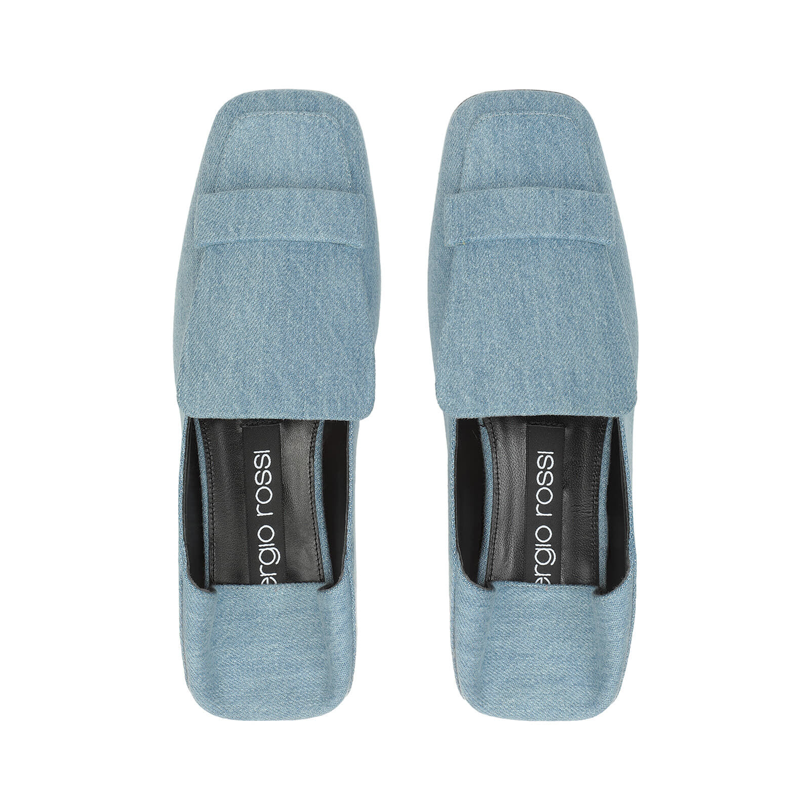 Slippers Blue Flat 5mm sr1 Slippers Blue Sergio Rossi