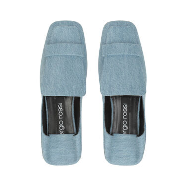 Loafers Blau ohne Ferse: 5mm, sr1 - Slippers Blue 2