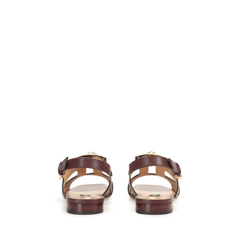 sr Nora - Flat sandals Wine