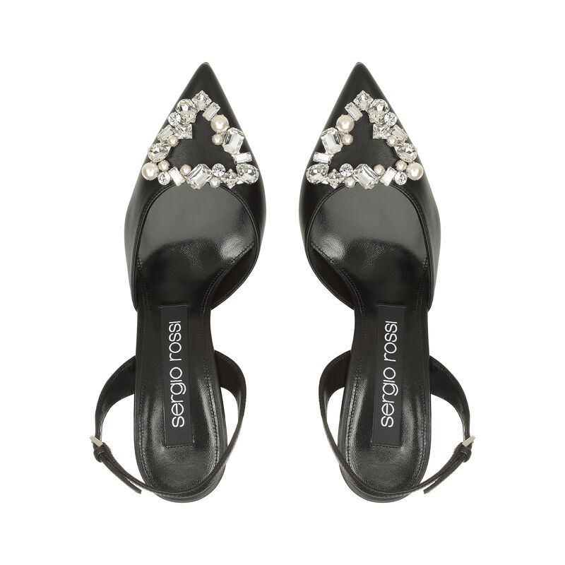 sr Godiva Precious - Slingbacks Black